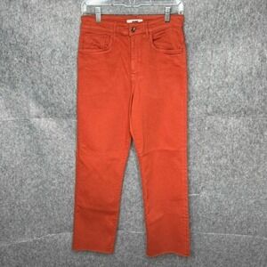 Mavi Barcelona High Rise Wide Leg Jeans in Orange‎ Flex Blue- Sz 25 (guess)